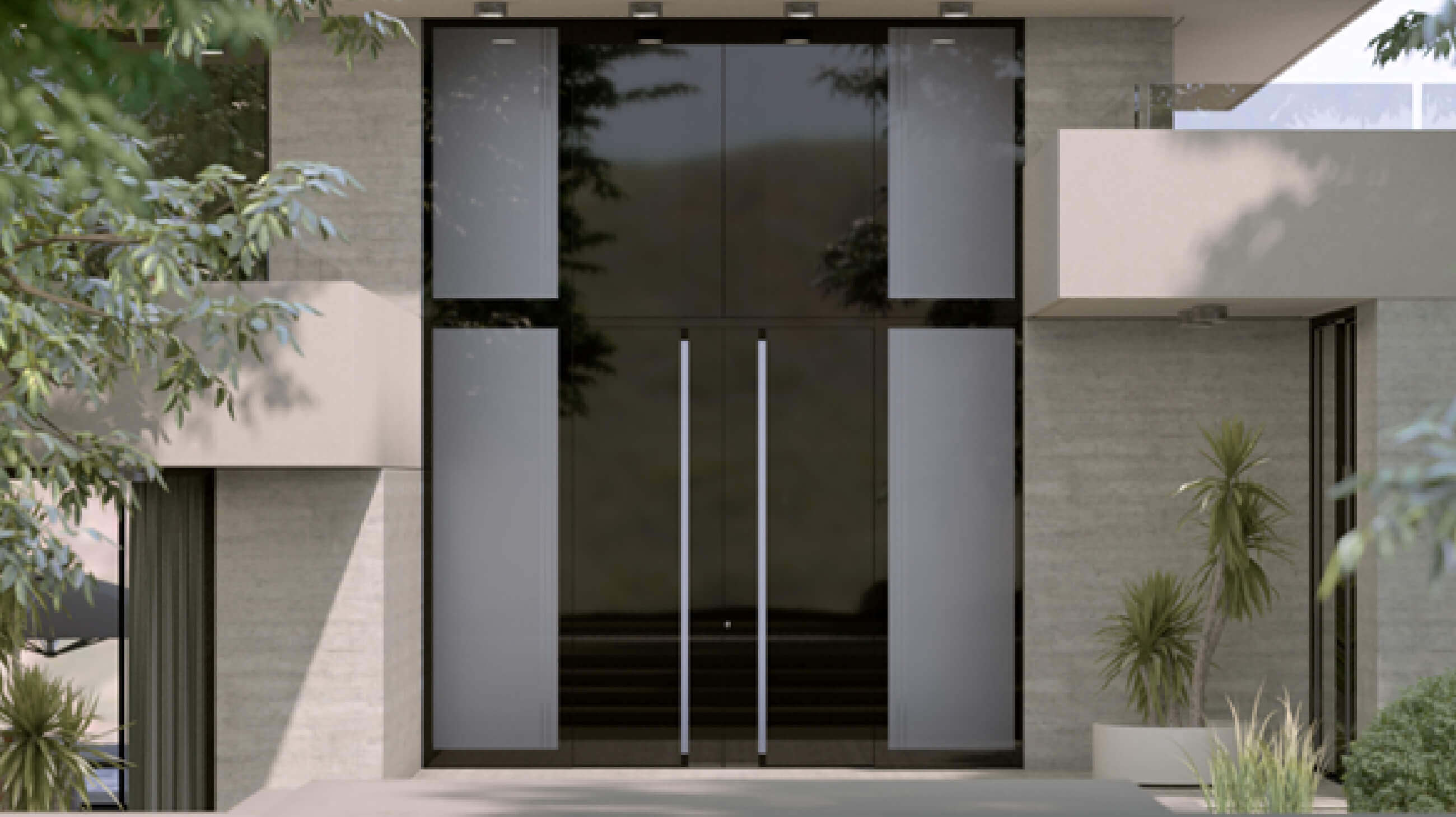 Aluminium front door