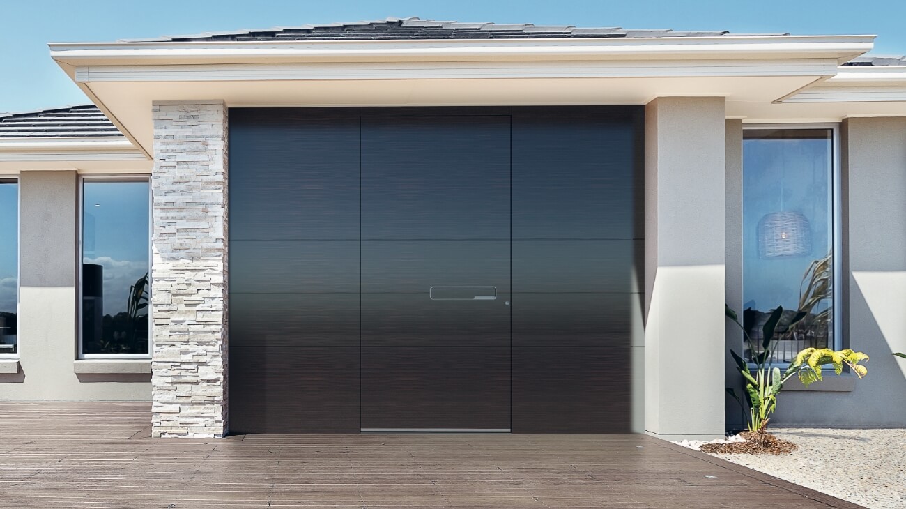 A front door with side panels opens up your house 
